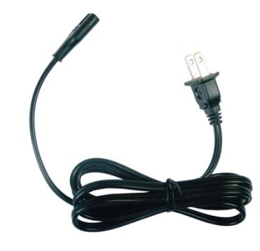 2pin enchufe no polar americano 125V con el cable de corriente alterna femenino del extremo del enchufe del dispositivo para la enderezadora del pelo