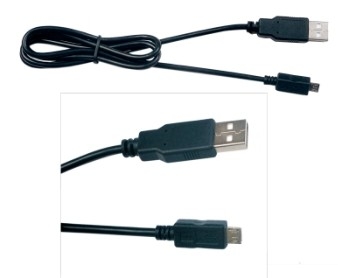 Arnés de cable de carga rápido micro del cable, 2 metros de cable negro del USB