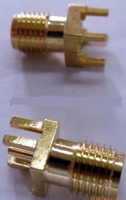 Impedancia SMA RF 4 Pin Socket With Gold Plated de 50 ohmios