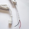 Cable del enchufe 5.5*2.1m m del varón 3.5m m DC derecho común con los wirs eléctricos del alivio de tensión 2pin