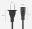 Longitud y tamaño de Pin Power Cords With Custom de la certificación 2 de ICE52 (RVV) CCC para los aparatos electrodomésticos audios y