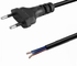 La aprobación del Pin INMETRO del cable 2 de la corriente eléctrica del Brasil con el enchufe BY2-10 con el extremo de cable estañó