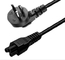 arnés de cable del cable de los 6ft, 3 diente Pin Ac Power Cord Cable para el equipo de escritorio de la PC