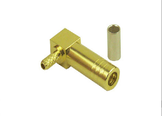 Conector bañado en oro recto masculino de cobre amarillo del cable SMA RF del enchufe RP-SMA Jack Crimp For RG174 RG316 LMR100 del RP SMA
